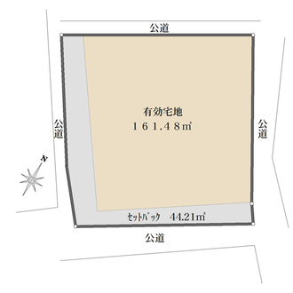灘区新在家南町５丁目　売地の間取図