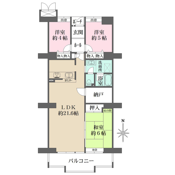 アバンドーネ西神春日台の間取図