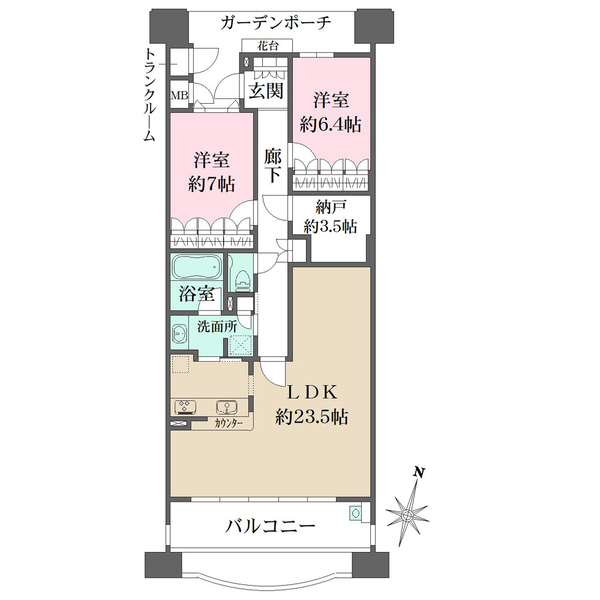 摩耶シーサイドプレイスフェアコースト2番館の間取図