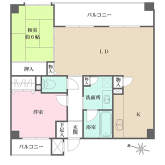 神戸野崎通アーバンライフの間取図