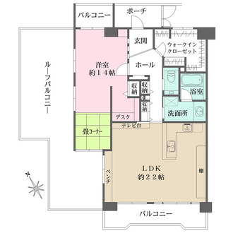 藤和東加古川ハイタウンD棟の間取図