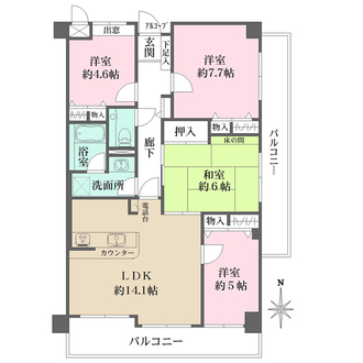 ファミール諏訪山公園の間取図
