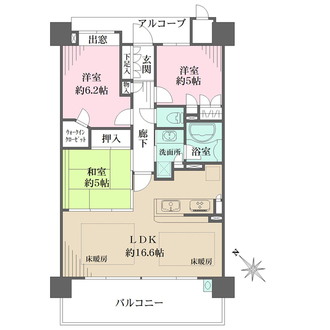 リーデンススクエア学園東町の間取図