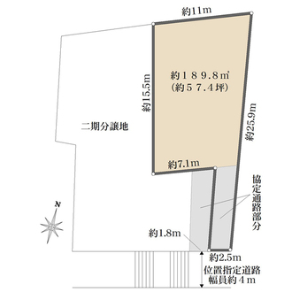 1号地の間取図