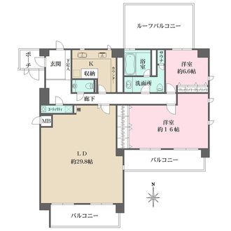 藤和須磨離宮ホームズの間取図