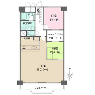 明石アーバンライフの間取図