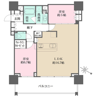 ベイシティタワーズ神戸WESTの間取図