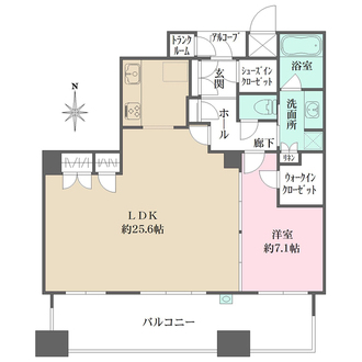 Ｄ’グラフォート神戸三宮タワーの間取図