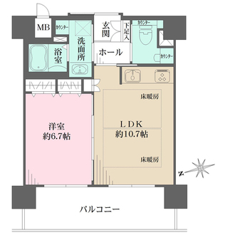 エイジングコート有馬の間取図