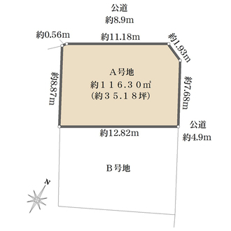 A号地の間取図