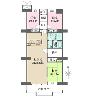 アバンドーネ西神春日台の間取図