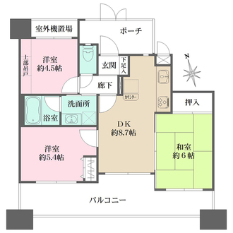 リブコート明石相生町の間取図