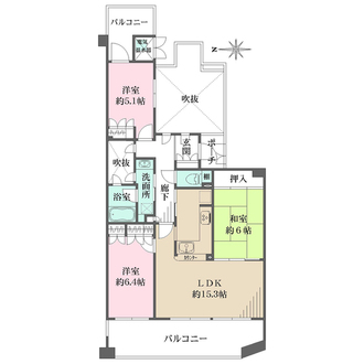 コート須磨関守町の間取図