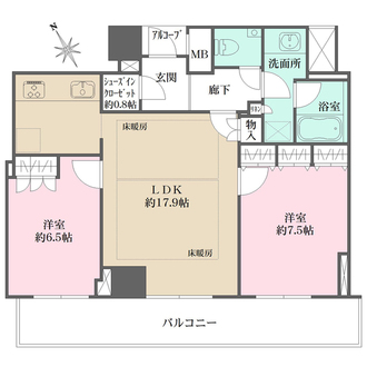 ザ・パークハウス神戸タワーの間取図
