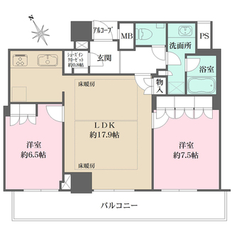 ザ・パークハウス神戸タワーの間取図