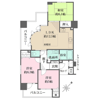 グランパレ神戸ランドタワーの間取図