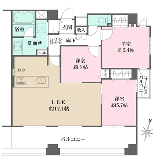 グランドメゾン神戸山手の間取図