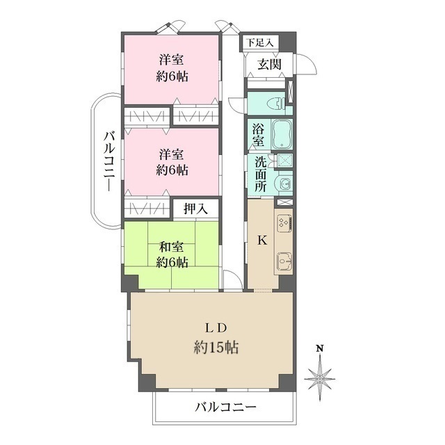 シュタインガルテン芦屋の間取図