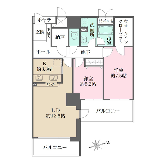 セントラルガーデンタワーの間取図