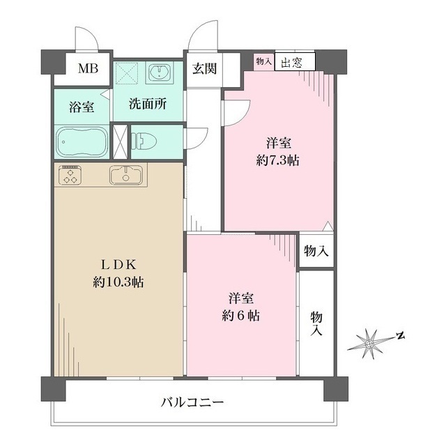 フレグランス・芦屋の間取図
