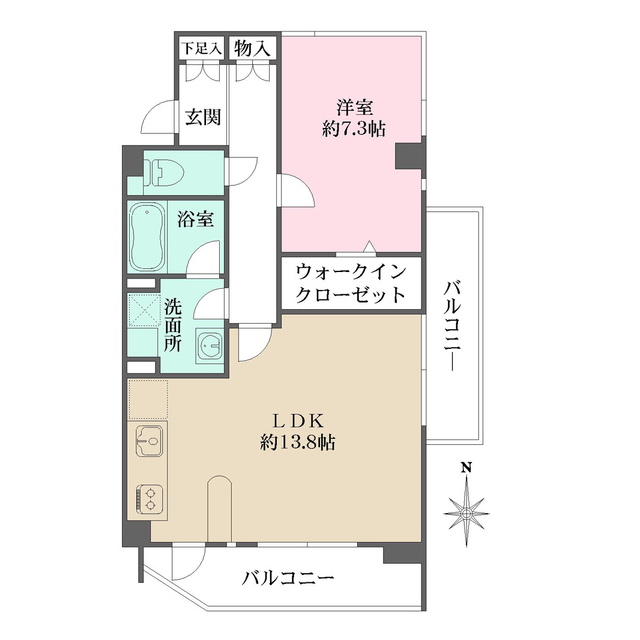 麓Ａｓｈｉｙａの間取図