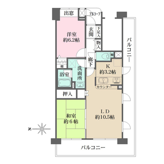 藤和西宮北口ホームズの間取図