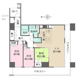 さきタワー・サンクタス尼崎駅前の間取図