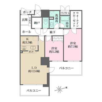 セントラルガーデンタワーの間取図