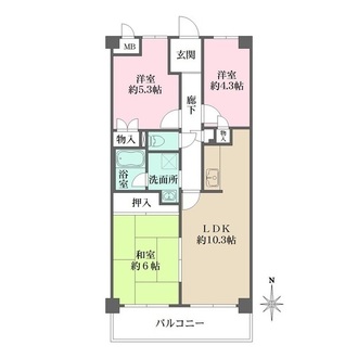 野田マンションの間取図