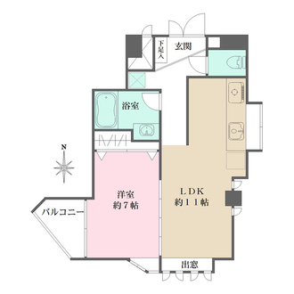 アーネスト苦楽園の間取図