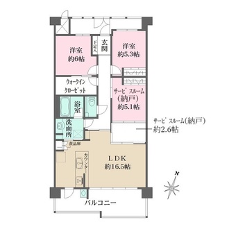 ロイヤルヴィーゼ芦屋シーズ・コートの間取図