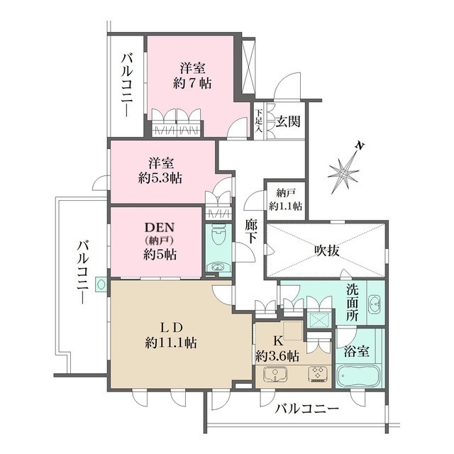 ザ・ハウス住吉本町の間取図