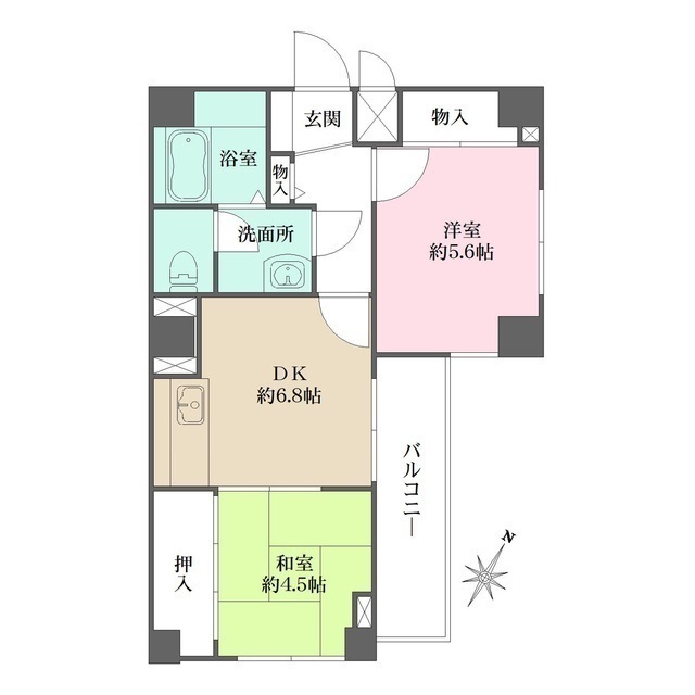 マンション逸の間取図