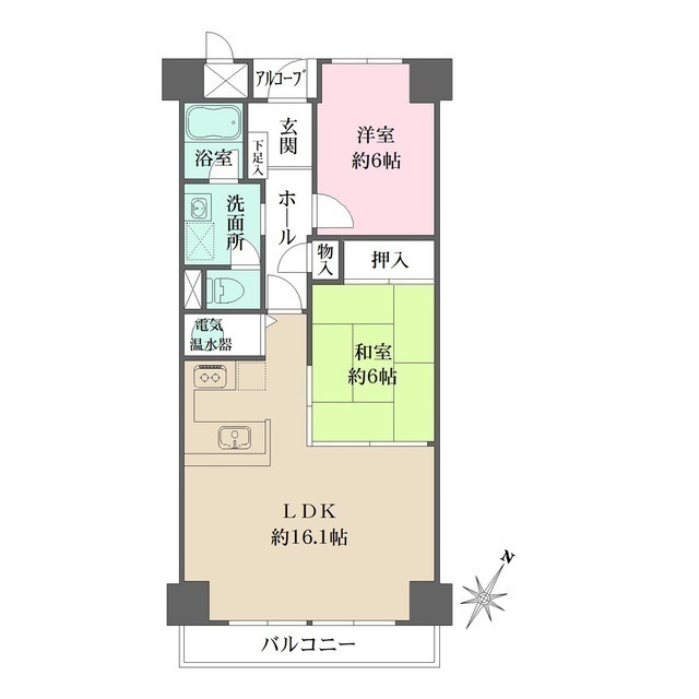 元町アーバンライフの間取図