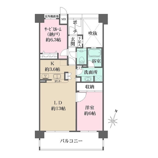 本山アーバンライフの間取図