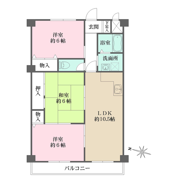 ルミナス御影の間取図