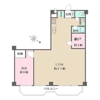 北野町アーバンライフの間取図