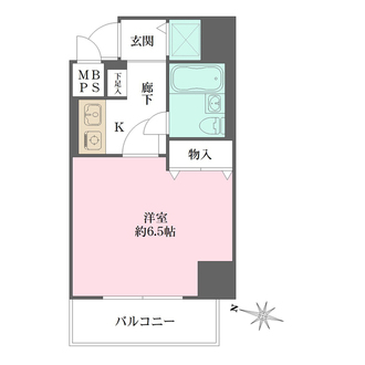 ライオンズマンション三宮東第２の間取図