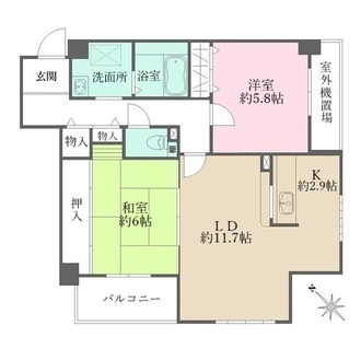 ラ・セーヌ兵庫の間取図