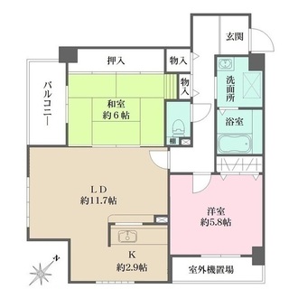 ラ・セーヌ兵庫の間取図