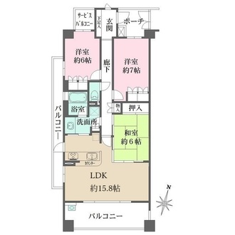 神戸山本通パークホームズの間取図