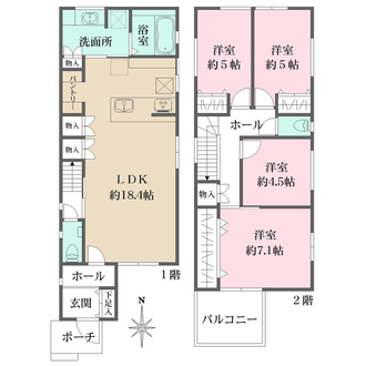 3号地の間取図