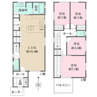 6号地の間取図