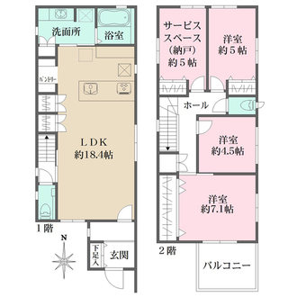8号地の間取図