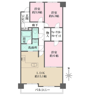 伊丹パーク・ホームズの間取図