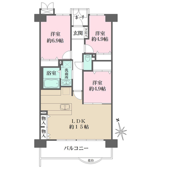 尼崎イスティーの間取図