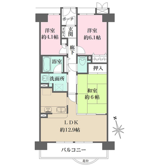 尼崎イスティーの間取図