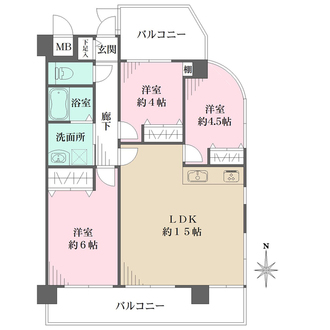 ロイヤル塚口の間取図