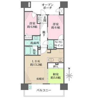 イニシア塚口の間取図