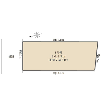 1号地の間取図